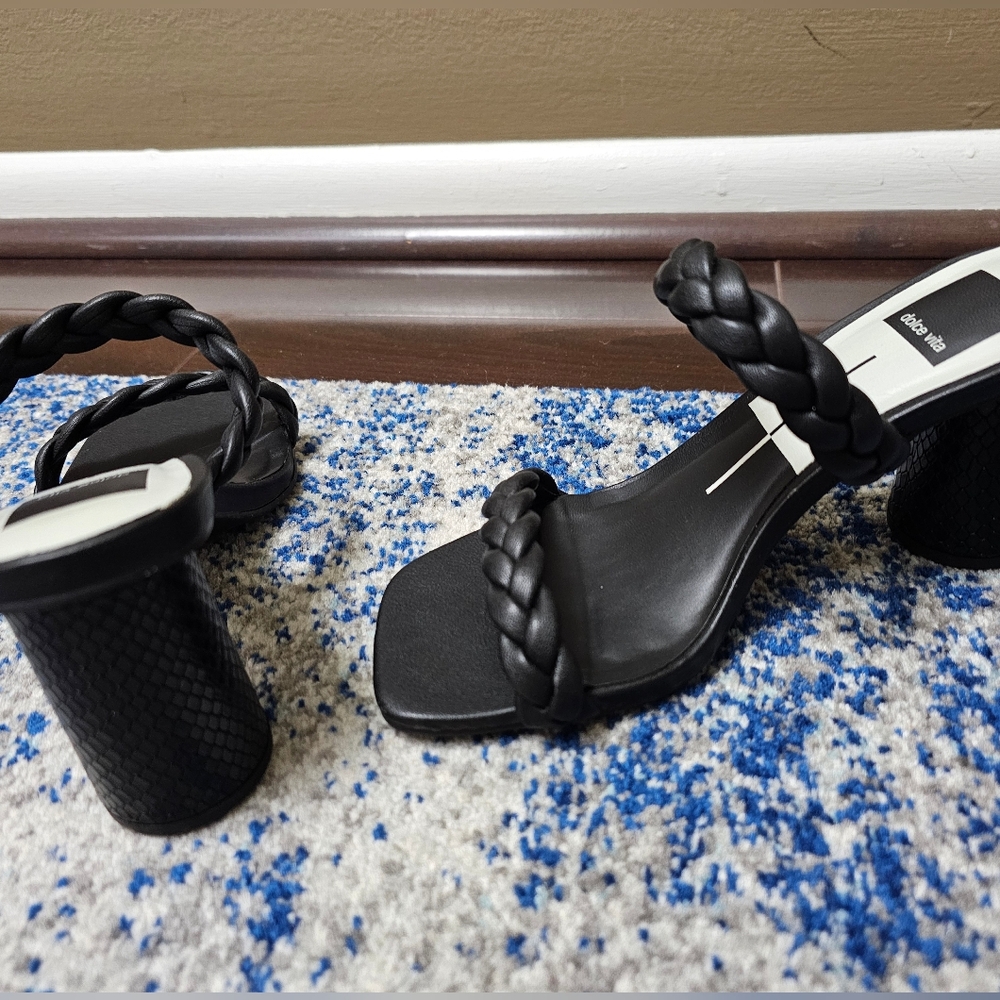 Black Braided Women's Heels Dolce Vita Like New